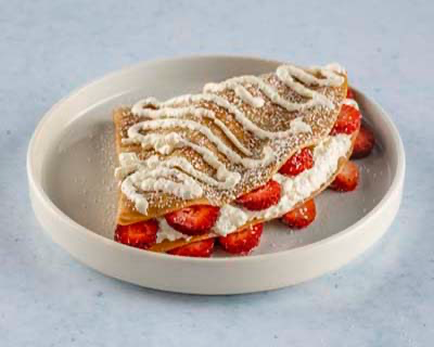 Crepes with whipped Strawberry